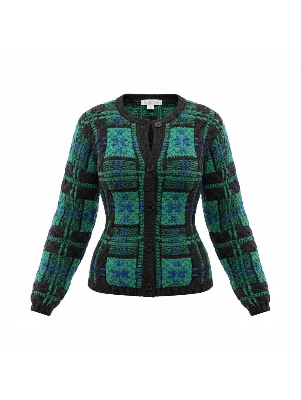 Vintage Ann Taylor Hand Knitted Cable Cardigan